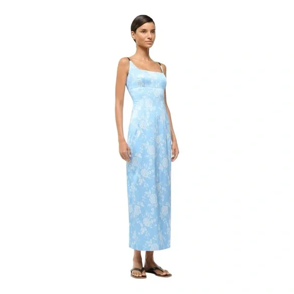 Staud Carol Blue Rose Midi Maxi size 10 - Picture 4 of 8